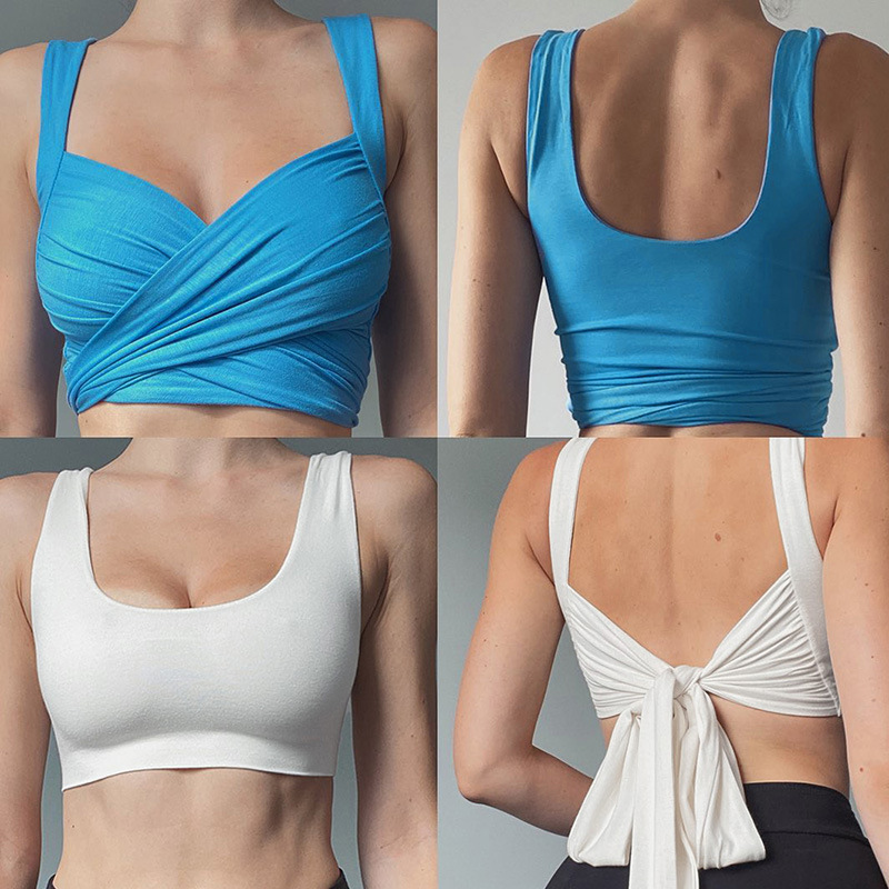 Summer Sexy Women' T Shirts Vest Solid V-neck Backless Lace Up Knotted Party Tank Beach Club Crop Tops, White
Summer Sexy Women' T Shirts Vest Solid V-neck Backless Lace Up Knotted Party Tank Beach Club Crop Tops, White