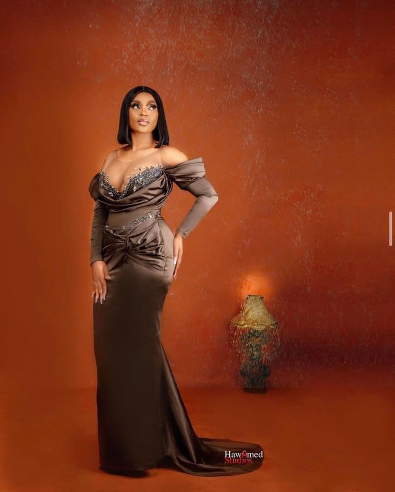 Plus Size Arabic Aso Ebi Chocolate Mermaid Sexy Prom Dresses Beaded Crystals Evening Formal Party Second Reception Birthday Engagmement Gowns Dress ZJ