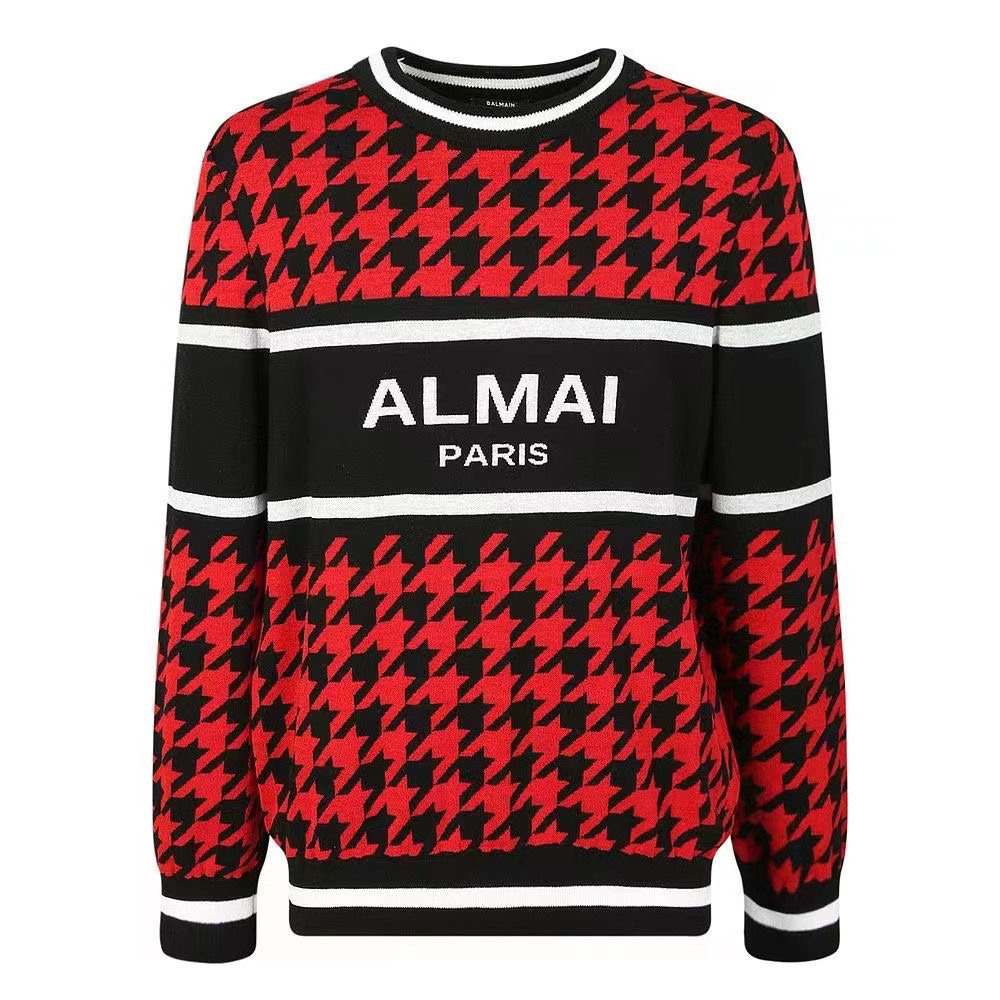 2022 men and women designer loose sweaters high quality Top1 retro Sweater mens womens with the same autumn winter sweater, Red
2022 men and women designer loose sweaters high quality Top1 retro Sweater mens womens with the same autumn winter sweater, Red