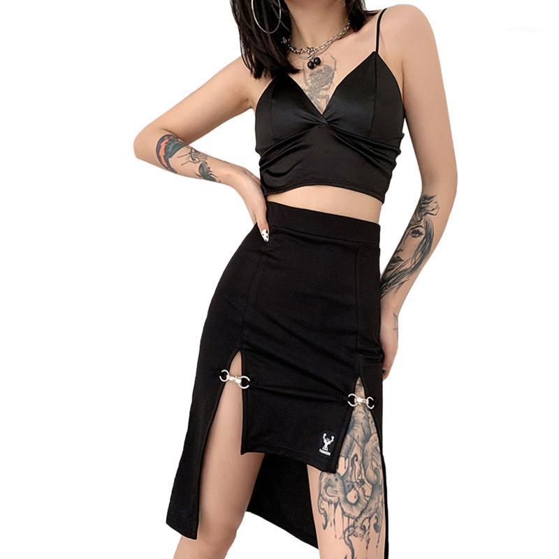 Skirts Women' Bodycon Midi Skirt, Casual High Waist Letter Print Split Hem Pencil Skirt With Metal Clasps, Black
Skirts Women' Bodycon Midi Skirt, Casual High Waist Letter Print Split Hem Pencil Skirt With Metal Clasps, Black