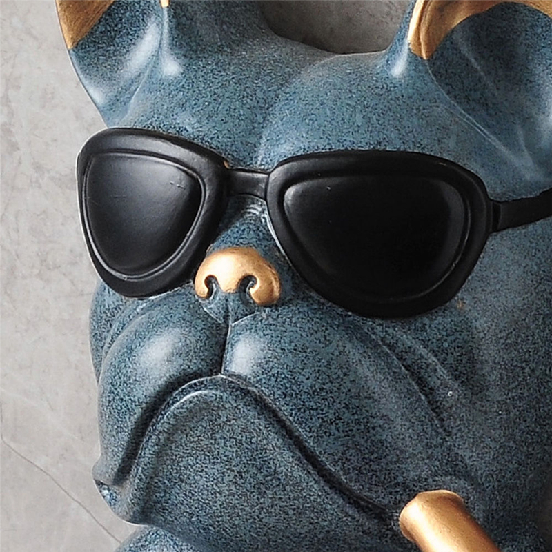 Tray Toilet Paper Holder Bulldog Resin Punch Hand Tissue Box Household Paper Towel Holder Reel Spool Device Dog Style 2206246792791