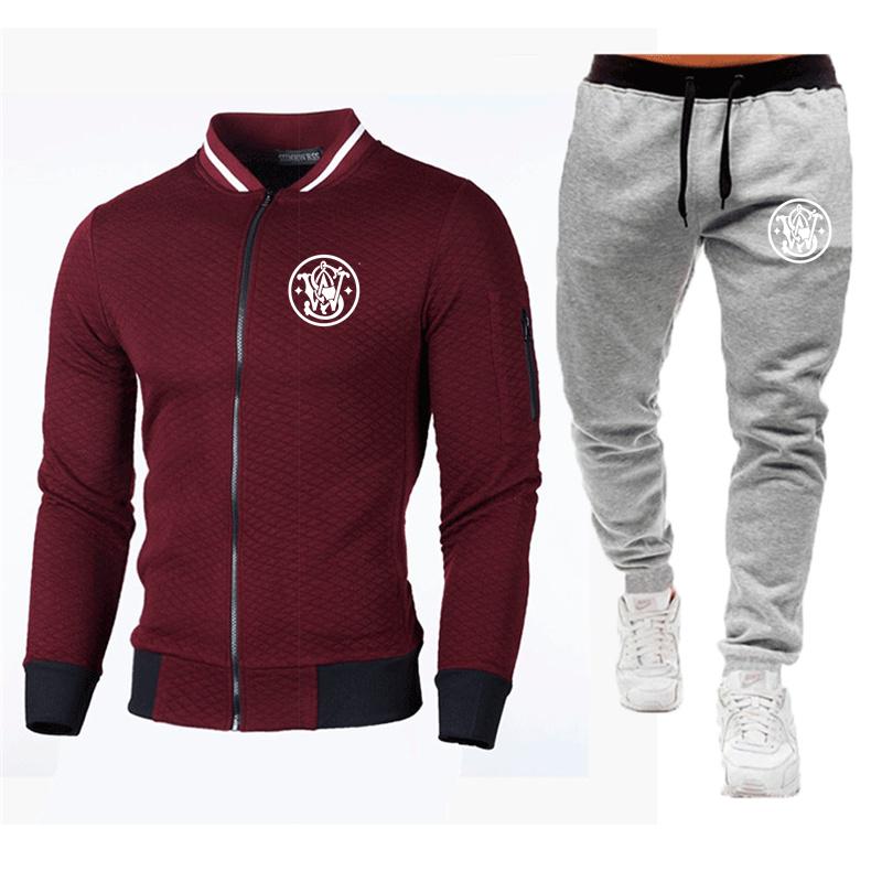 Men's Tracksuits Brand Smith Wesson Logo Print Letter Custom Made Solid Color Men Zipper Jacket Pants Pocket Casual Man Sportswear SetMen's
Men's Tracksuits Brand Smith Wesson Logo Print Letter Custom Made Solid Color Men Zipper Jacket Pants Pocket Casual Man Sportswear SetMen's