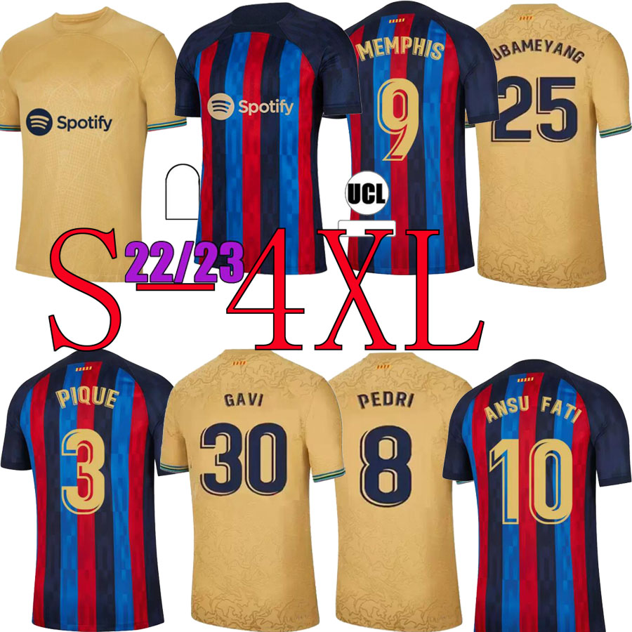 Size 4XL XXXL 22 23 PEDRI soccer jersey ADAMA GAVI R. ARAUJO 2022 2023 Barcelonas ANSU FATI MEMPHIS DEST football shirt men kit kids equipments, White
Size 4XL XXXL 22 23 PEDRI soccer jersey ADAMA GAVI R. ARAUJO 2022 2023 Barcelonas ANSU FATI MEMPHIS DEST football shirt men kit kids equipments, White