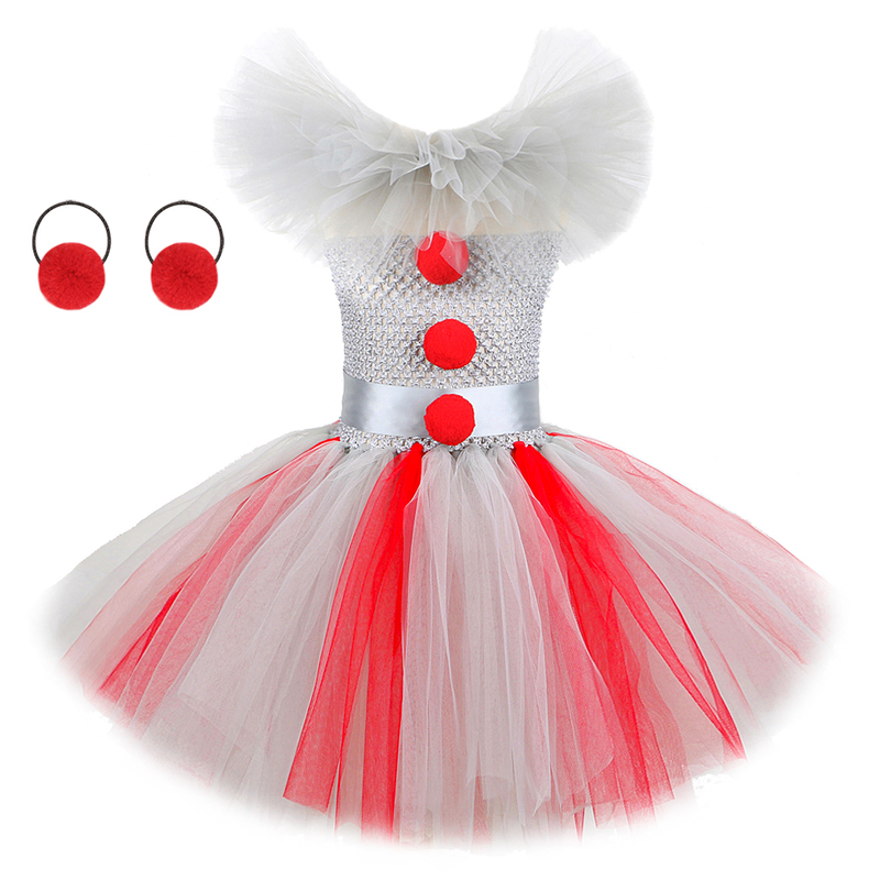 Pennywise Clown Costume Girls Creepy Halloween Tutu Dress for Kids Toddler Birthday Party Outfit Baby Girl Christmas Clothes Set 220423, Dress with hair ring
Pennywise Clown Costume Girls Creepy Halloween Tutu Dress for Kids Toddler Birthday Party Outfit Baby Girl Christmas Clothes Set 220423, Dress with hair ring