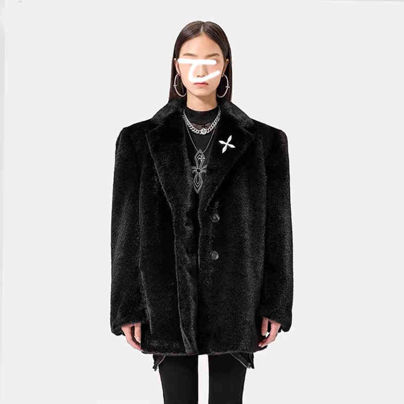 High-quality Women's Clothing Independent Designer Brand Smfk Midnight Mink Suit Artificial Long Mink Fur Coat oversized fur jacket eco-friendly material, Black
High-quality Women's Clothing Independent Designer Brand Smfk Midnight Mink Suit Artificial Long Mink Fur Coat oversized fur jacket eco-friendly material, Black