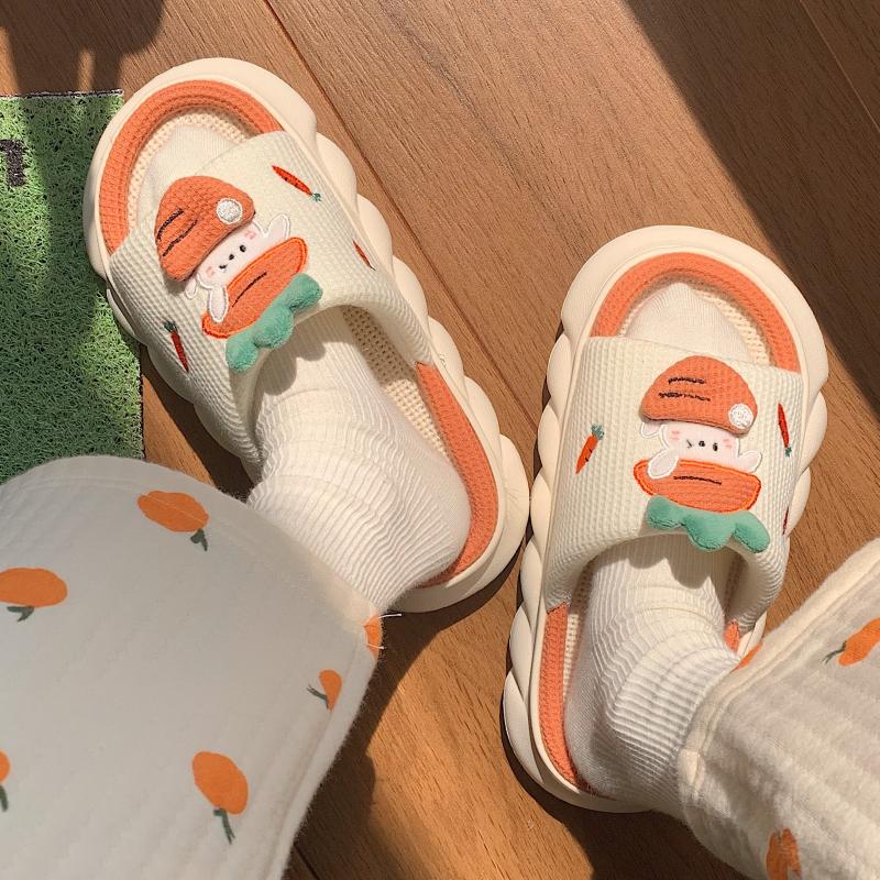 Slippers Non-SlipThick Soled Linen Clouds Sandals Female Cute Carrot Outdoor Slides For Women Comfy ShoesSlippers
Slippers Non-SlipThick Soled Linen Clouds Sandals Female Cute Carrot Outdoor Slides For Women Comfy ShoesSlippers