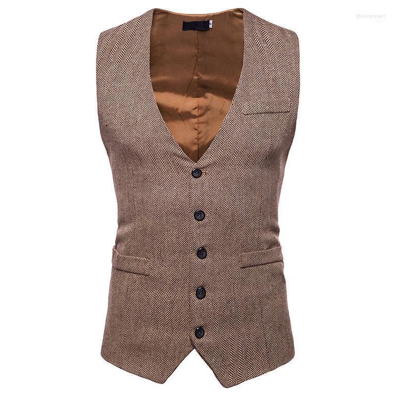 Men' Vests Herringbone Tweed Mens Waistcoat Formal Business Casual Slim Fit For Men Retro British Style Gentleman Suit Vest Gilet Phin22, Black
Men' Vests Herringbone Tweed Mens Waistcoat Formal Business Casual Slim Fit For Men Retro British Style Gentleman Suit Vest Gilet Phin22, Black