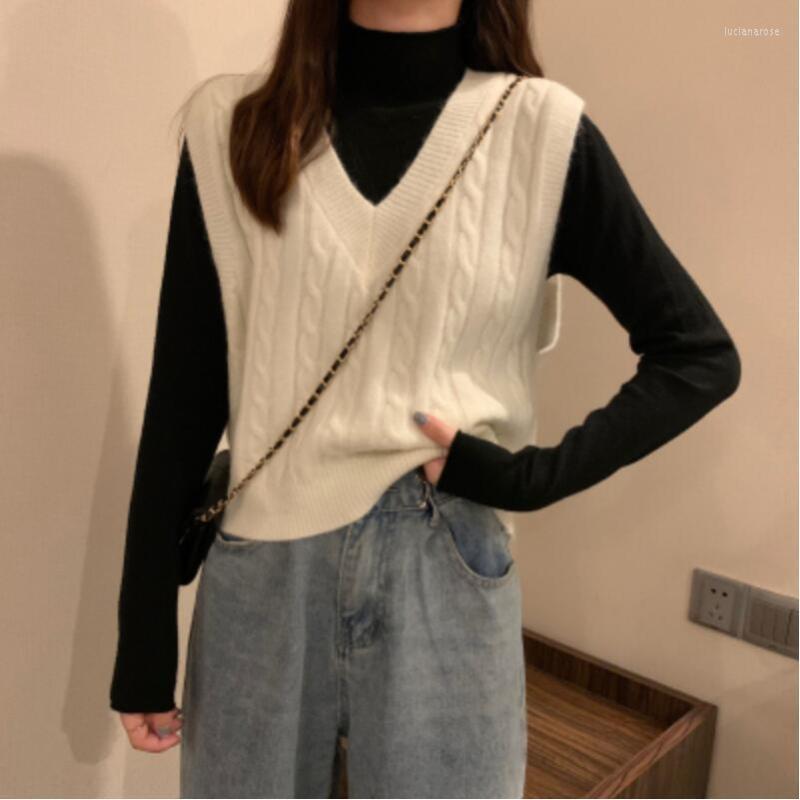 Women's Vests Women Short Knitted Sweater Loose Vest Ladies V-Neck Pullover Tops Teenager Girls Waistcoat Female Outerwear Luci22, White t shirt
Women's Vests Women Short Knitted Sweater Loose Vest Ladies V-Neck Pullover Tops Teenager Girls Waistcoat Female Outerwear Luci22, White t shirt