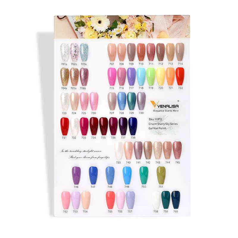 NXY Nail Gel 65pcs*7 5ml Polish Set Vip3 Kit New Arrival Glitter Colors Professional Art Beautiful 0328