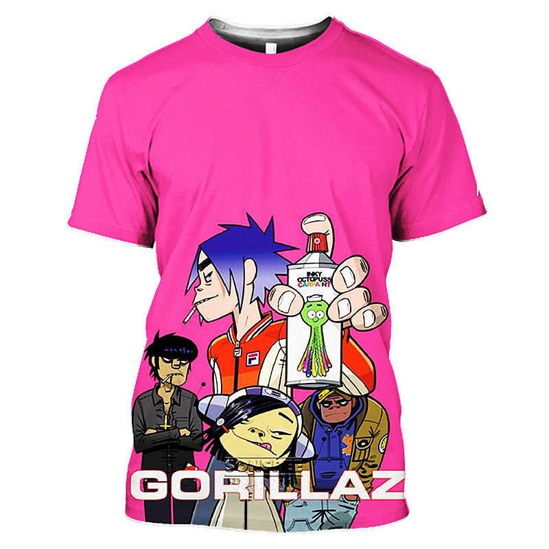 music Band Gorillaz T shirt Men 3D Print Cartoon Anime Tshirt Women Casual Summer Short Sleeve Hip hop Funny Streetwear Tee Top designer, 13420
music Band Gorillaz T shirt Men 3D Print Cartoon Anime Tshirt Women Casual Summer Short Sleeve Hip hop Funny Streetwear Tee Top designer, 13420