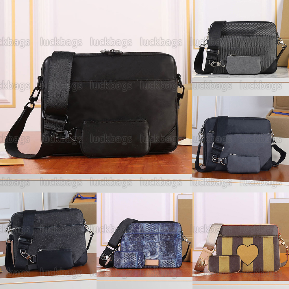 Men Fashion Casual 3pcs set Bags TRIO MESSENGER The removable zipped front pouch and coin purse Business Shoulder bag lvs louise viuton crossbody the adjustable strap, Customize
Men Fashion Casual 3pcs set Bags TRIO MESSENGER The removable zipped front pouch and coin purse Business Shoulder bag lvs louise viuton crossbody the adjustable strap, Customize