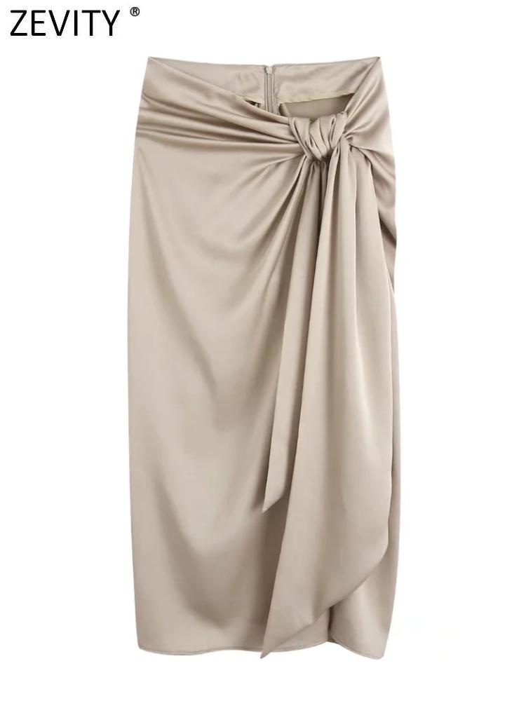 Skirts Zevity Women Fashion Knotted Design Slim Sarong Midi Skirt Faldas Mujer Female Back Zipper Summer Vestidos QUN900, As pic qun900bb
Skirts Zevity Women Fashion Knotted Design Slim Sarong Midi Skirt Faldas Mujer Female Back Zipper Summer Vestidos QUN900, As pic qun900bb