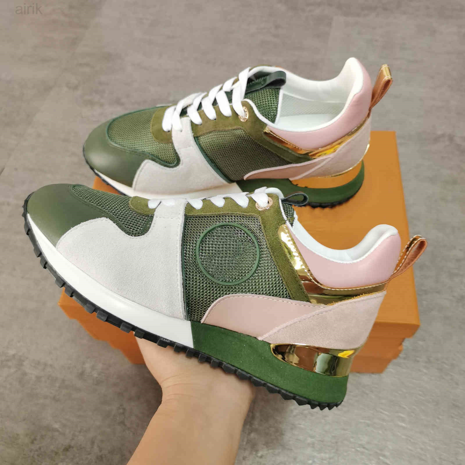 Men Woman AWAY Sneakers Real leather shoes men Racer Sports Sneakers Women Lace-up Black Brown shoes Mesh Flats Casual trainers big size, Color 10
Men Woman AWAY Sneakers Real leather shoes men Racer Sports Sneakers Women Lace-up Black Brown shoes Mesh Flats Casual trainers big size, Color 10