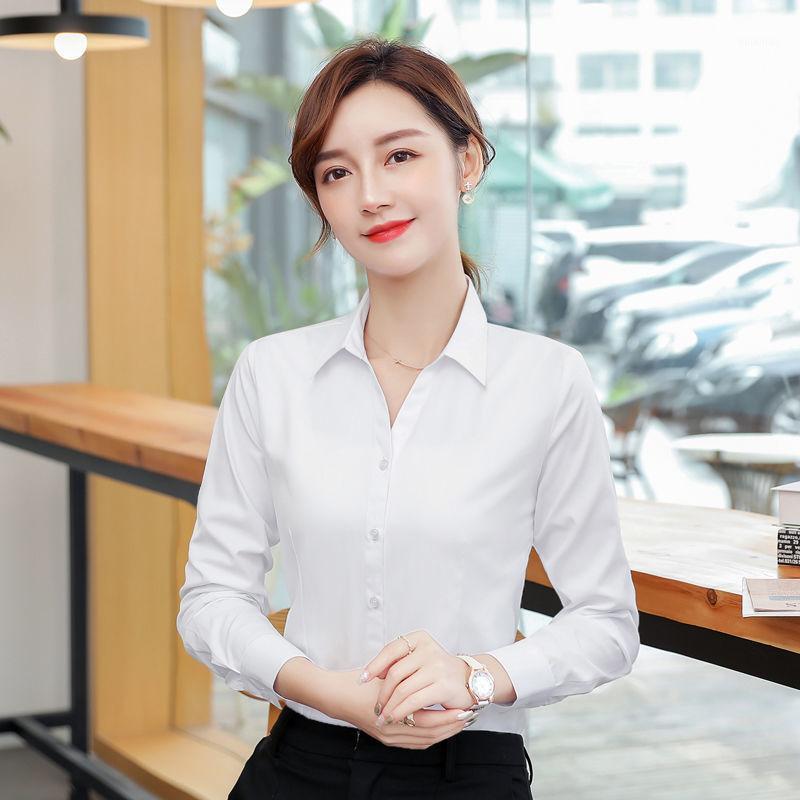 Women' Blouses & Shirts Blouse Women White Long Sleeve Autumn Shirt V-neck Blusas Mujer De Moda, Sky blue
Women' Blouses & Shirts Blouse Women White Long Sleeve Autumn Shirt V-neck Blusas Mujer De Moda, Sky blue