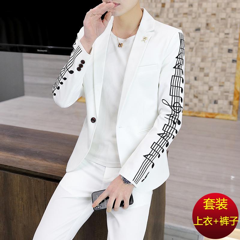 Men's Suits & Blazers 2022 Men's Slim Fit Trendy Handsome Personalized Note Printed Blazer Youth BlazerMen's, Black single
Men's Suits & Blazers 2022 Men's Slim Fit Trendy Handsome Personalized Note Printed Blazer Youth BlazerMen's, Black single