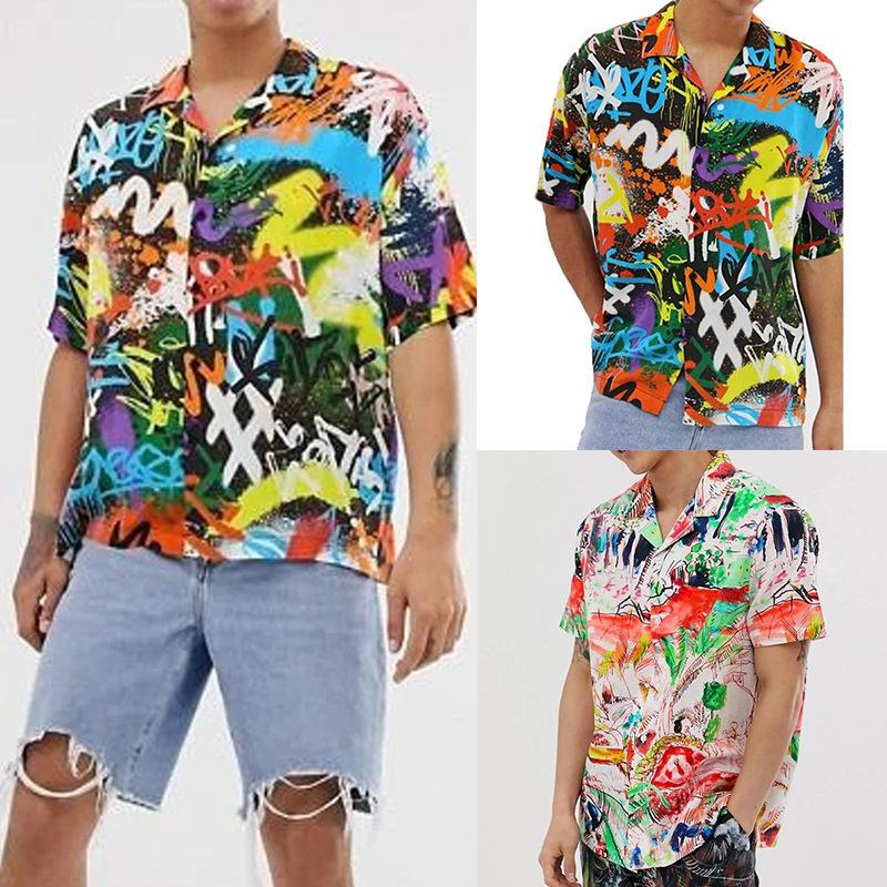 Men's Casual Shirts Men Short Sleeve Lapel Printed Shirt Plus Size -3XL Hawaiian Beach Summer Holiday Party Vacation Clothing HommeMen's, Black
Men's Casual Shirts Men Short Sleeve Lapel Printed Shirt Plus Size -3XL Hawaiian Beach Summer Holiday Party Vacation Clothing HommeMen's, Black