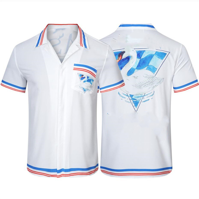 Men's Shirts Summer New Seaside Vacation Lapel Short Sleeves Loose White Striped Print Pattern Women's Couple Casual Shirts #M-XXXL
Men's Shirts Summer New Seaside Vacation Lapel Short Sleeves Loose White Striped Print Pattern Women's Couple Casual Shirts #M-XXXL