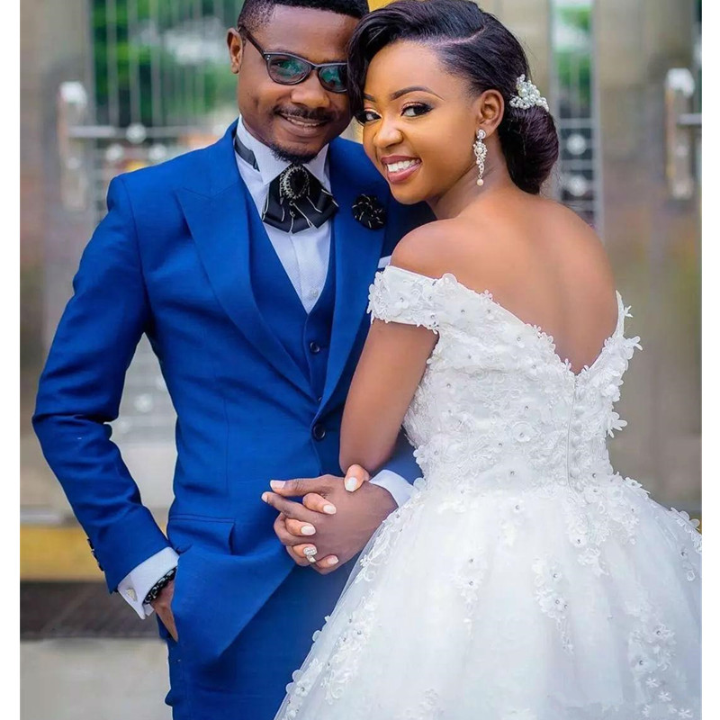 African Mermaid Wedding Dress Off The Shoulder Black Bride Dress Beading Formal Bridal Gown Plus Size Pageant Country Wedding Gowns