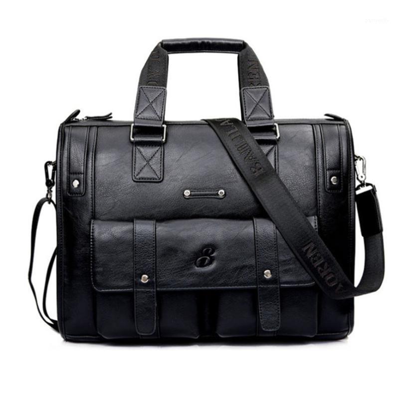Leather Men Bag Briefcase Handbag Brand Designer Shoulder Laptop For 14" Casual Fashion Business Briefcases, Black
Leather Men Bag Briefcase Handbag Brand Designer Shoulder Laptop For 14" Casual Fashion Business Briefcases, Black