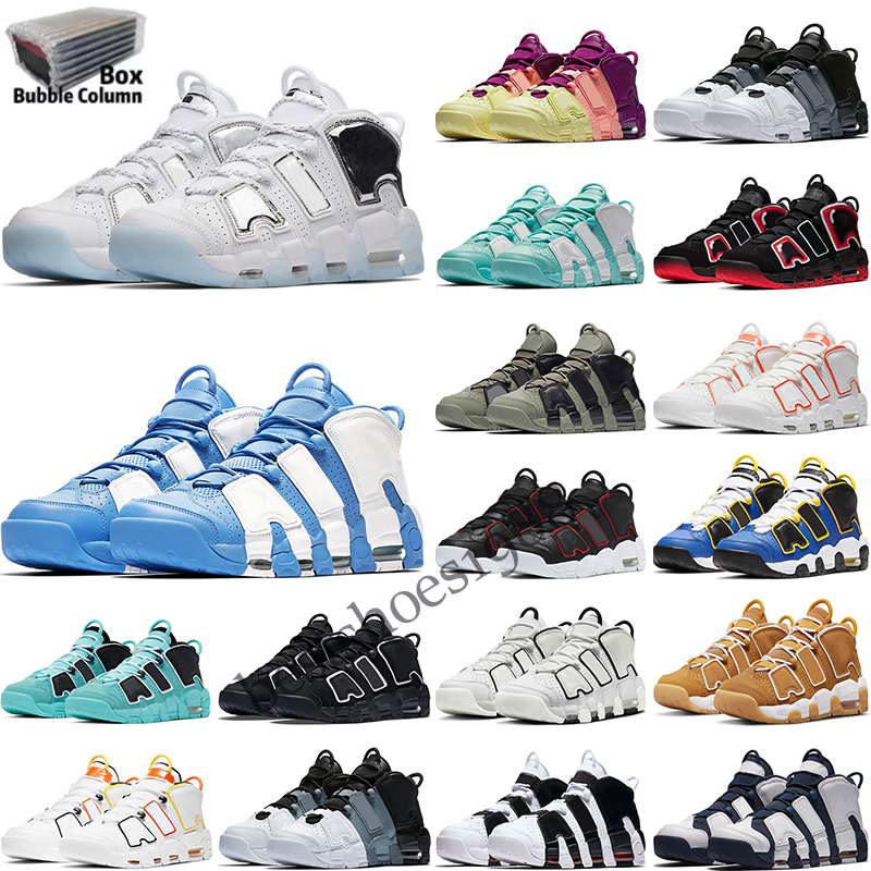 Top Uptempos Mens Womens Basketball Shoes Newest Trainers University Blue Iridescent Purple Black Reflective Sunset Outdoor Sneakers Size 36-45, Color 4
Top Uptempos Mens Womens Basketball Shoes Newest Trainers University Blue Iridescent Purple Black Reflective Sunset Outdoor Sneakers Size 36-45, Color 4