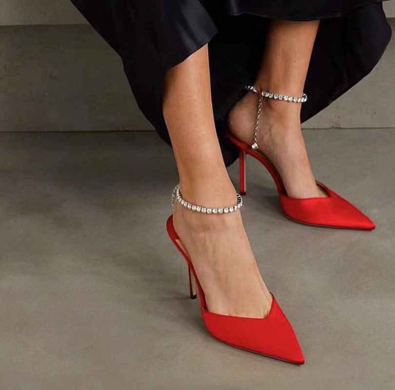 Landon Luxury Saeda Sandals Dress Shoes Crystal Strap Pumps Satin Suede Leather High Heels Bridal Wedding Party Women's Sexy Factory shoes, Black
Landon Luxury Saeda Sandals Dress Shoes Crystal Strap Pumps Satin Suede Leather High Heels Bridal Wedding Party Women's Sexy Factory shoes, Black