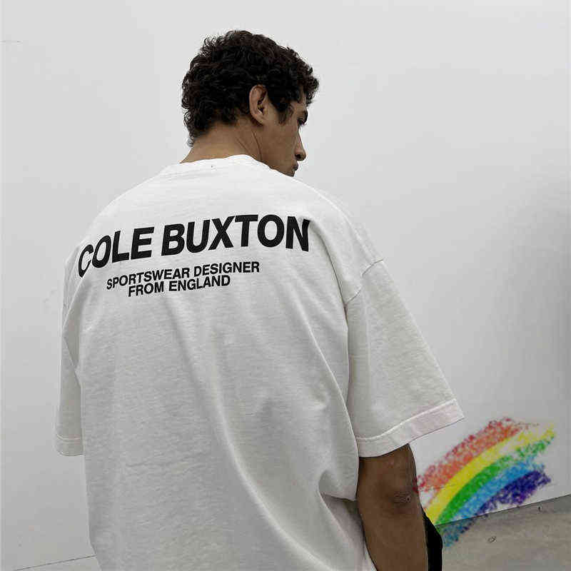 2022ss Cole Buxton Tee Men Women High Quality T-shirt Slogan Print Oversized TopsT220721
2022ss Cole Buxton Tee Men Women High Quality T-shirt Slogan Print Oversized TopsT220721