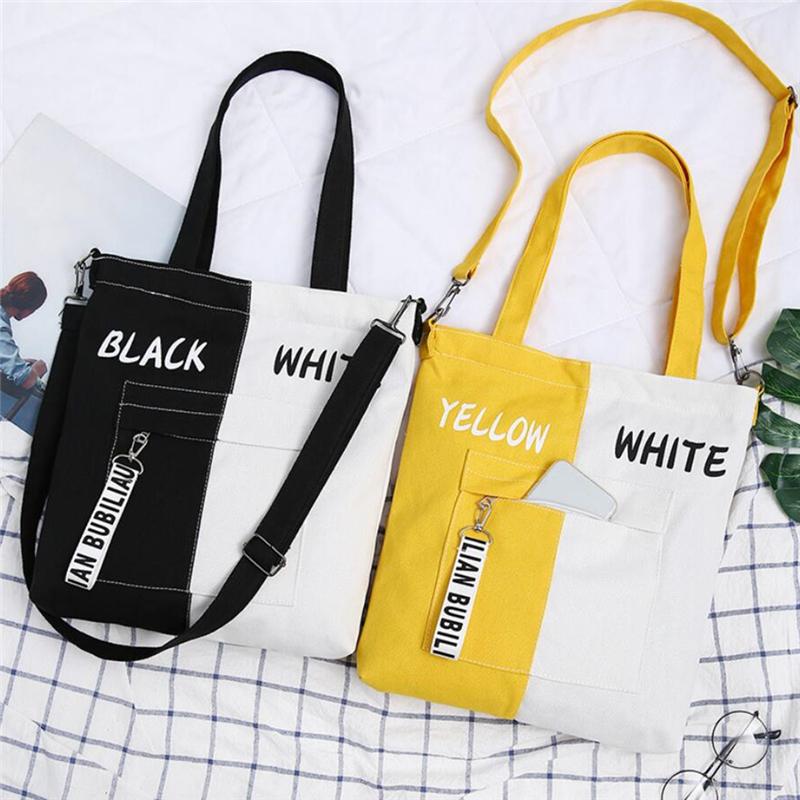 Evening Bags Large Capacity Women Canvas Bag Casual All-match Shoulder Messenger Student Zipper Handbag School, Black and white
Evening Bags Large Capacity Women Canvas Bag Casual All-match Shoulder Messenger Student Zipper Handbag School, Black and white