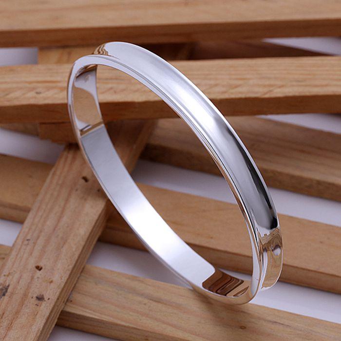 Bangle Silver Fashion Jewelry 925 Plated Bracelet 1837 Silvery Bangle-no Words /JGQQOQYQ JFPSYDLNBangle
