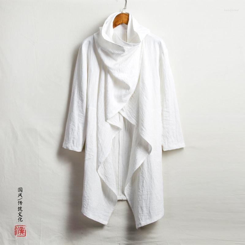 Men's Trench Coats MRGB 2022 Spring Fashion Men Cotton Linen Solid Chinese Style Streetwear Long Male Coat Loose Casual Man Jacket Kend22, Black
Men's Trench Coats MRGB 2022 Spring Fashion Men Cotton Linen Solid Chinese Style Streetwear Long Male Coat Loose Casual Man Jacket Kend22, Black