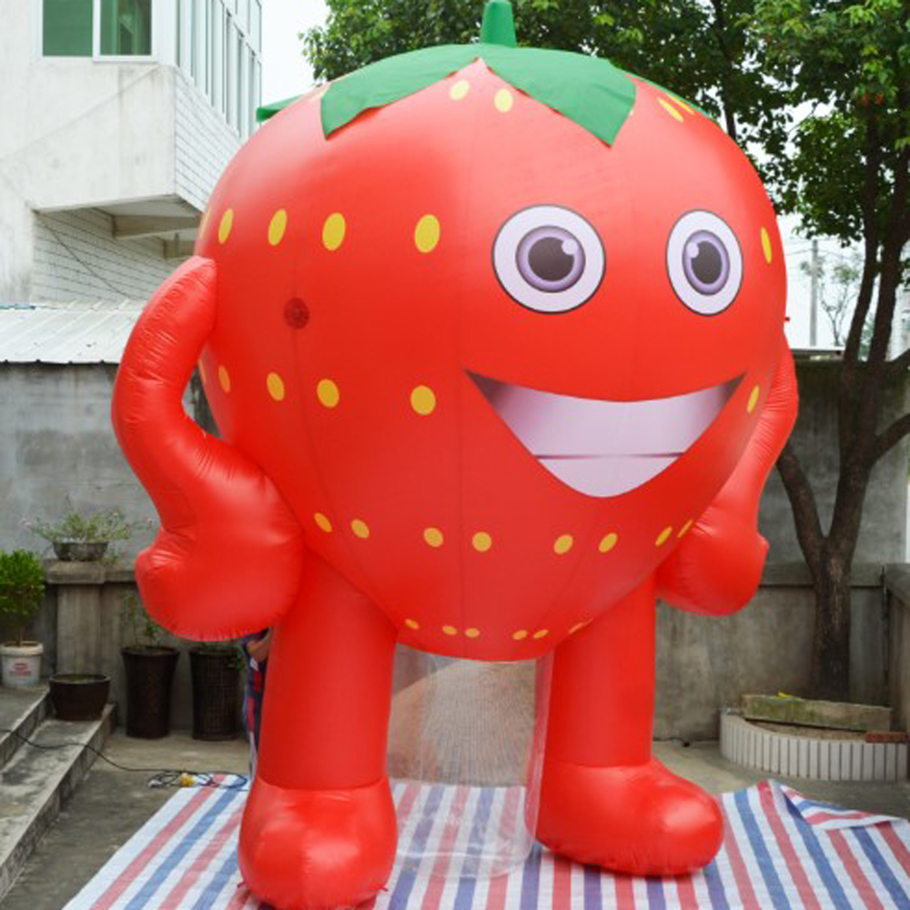 Fruit Shop Decoration Event Giant Inflatable Strawberry Model With Blower Wholesale Festival Advertising