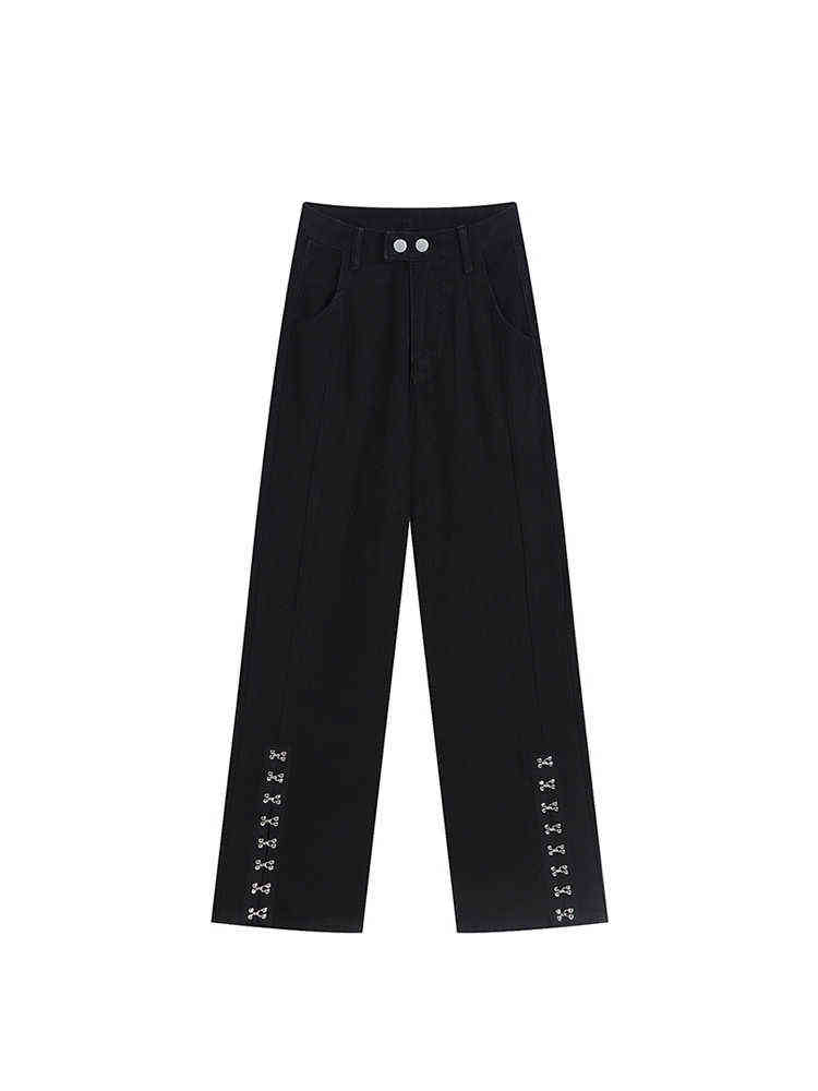 Trouser 2022 Autumn Women Jeans Loose Casual Chic Wide Leg Pants Female Harajuku Ins Street Vintage Fashion Oversized High Waist T220728, Black
Trouser 2022 Autumn Women Jeans Loose Casual Chic Wide Leg Pants Female Harajuku Ins Street Vintage Fashion Oversized High Waist T220728, Black