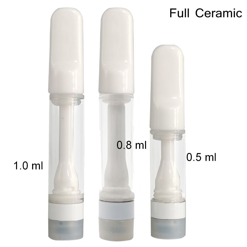 Full Ceramic Cartridge 0.5ml 0.8ml 1.0ml Atomizer Empty vape pen 510 Disposable Vaporizer Snap-on Cartridges Lead FREE Thick Oil Glass Tanks
Full Ceramic Cartridge 0.5ml 0.8ml 1.0ml Atomizer Empty vape pen 510 Disposable Vaporizer Snap-on Cartridges Lead FREE Thick Oil Glass Tanks