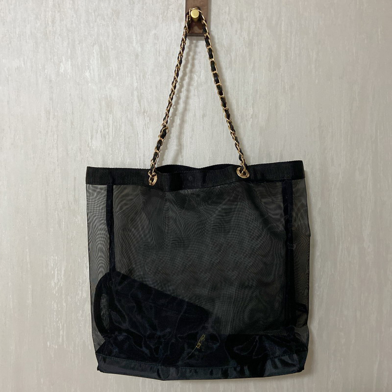 Fashion women casual black large mesh bag shopping bags shoulder Bale popular items in European and American countries