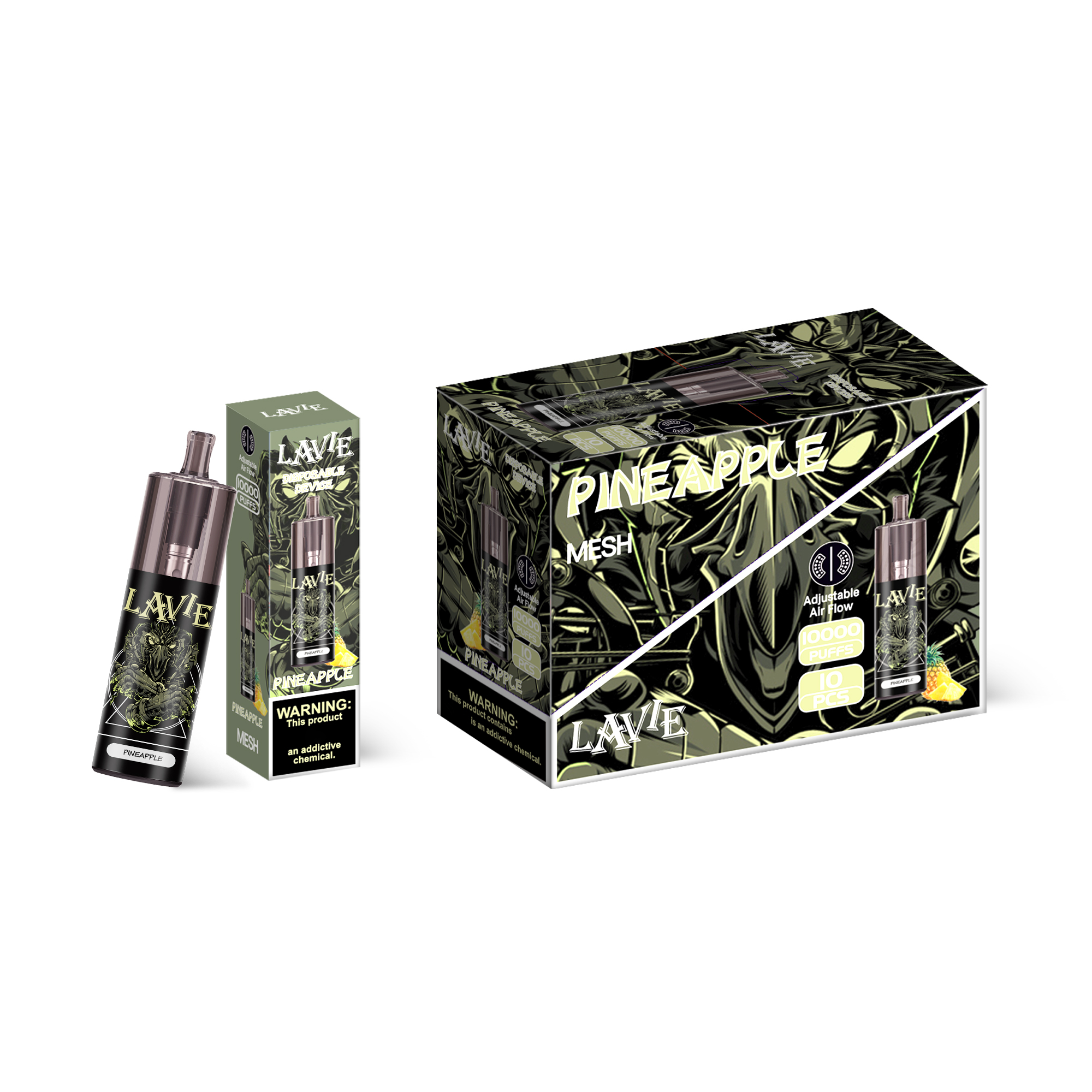 Lavie 10000 Puffs Disposable Vape 1.2 ohm Mesh Coil 650mAh Battery Electronic Cigarettes 0% 2% 5% Colorful Alloy Material Puff Bars
Lavie 10000 Puffs Disposable Vape 1.2 ohm Mesh Coil 650mAh Battery Electronic Cigarettes 0% 2% 5% Colorful Alloy Material Puff Bars