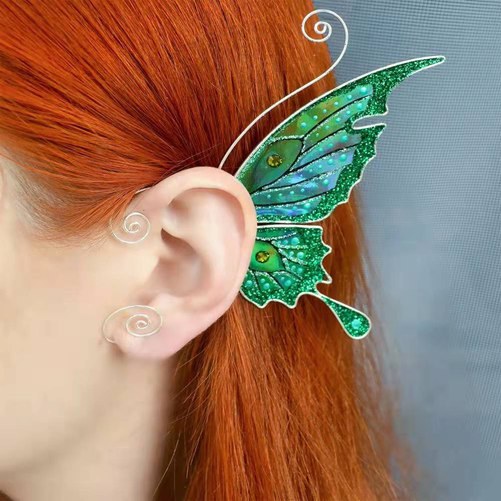 Fashion Ear Cuff Ear Sleeve Pendant Without Perforation Unicorn Butterflies Fish Pattern Performance Accessories