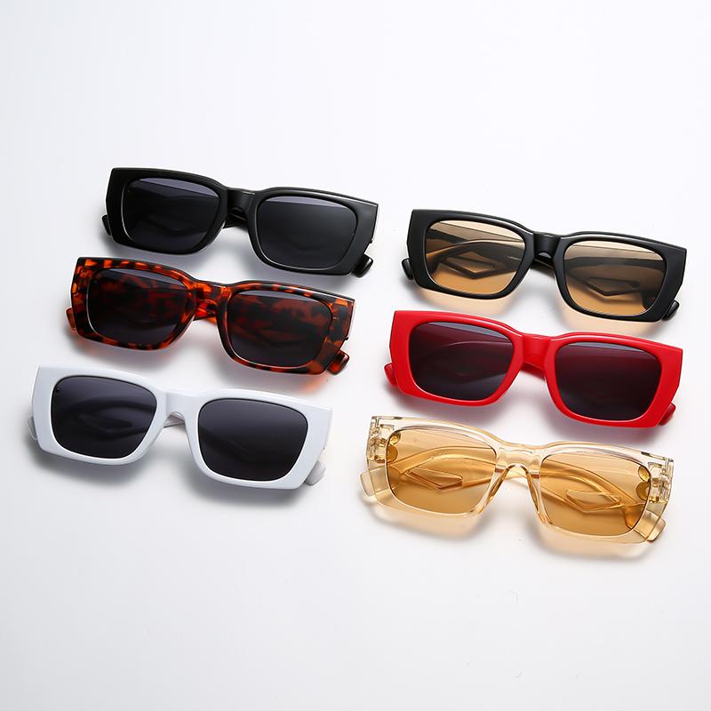 Sunglasses Brand Designer Women 2022 Trends Rectangular Frame Man Sunglass Personality Luxury Golden Letter B Decorative GlassesSunglasses