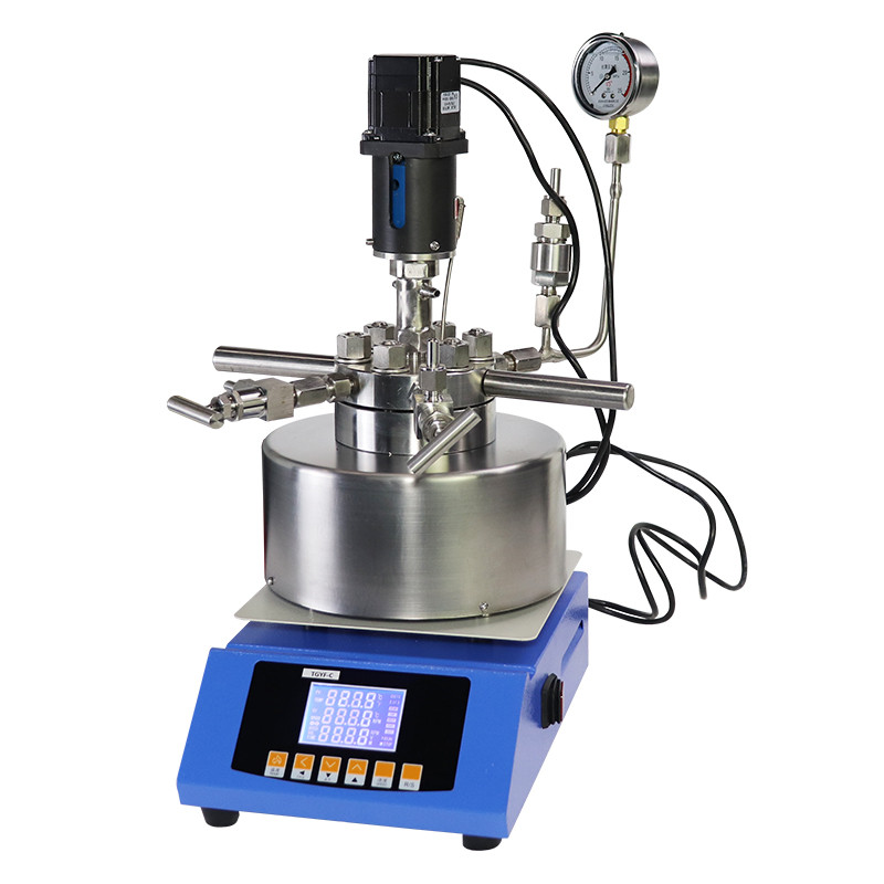 ZZKD Lab Supplies 1L Stainless Steel 316 High Pressure Reactor TGYF-C Series Portable Mechanical Stirring Heat Transfer Oil Heating Magnetic Stir Reac