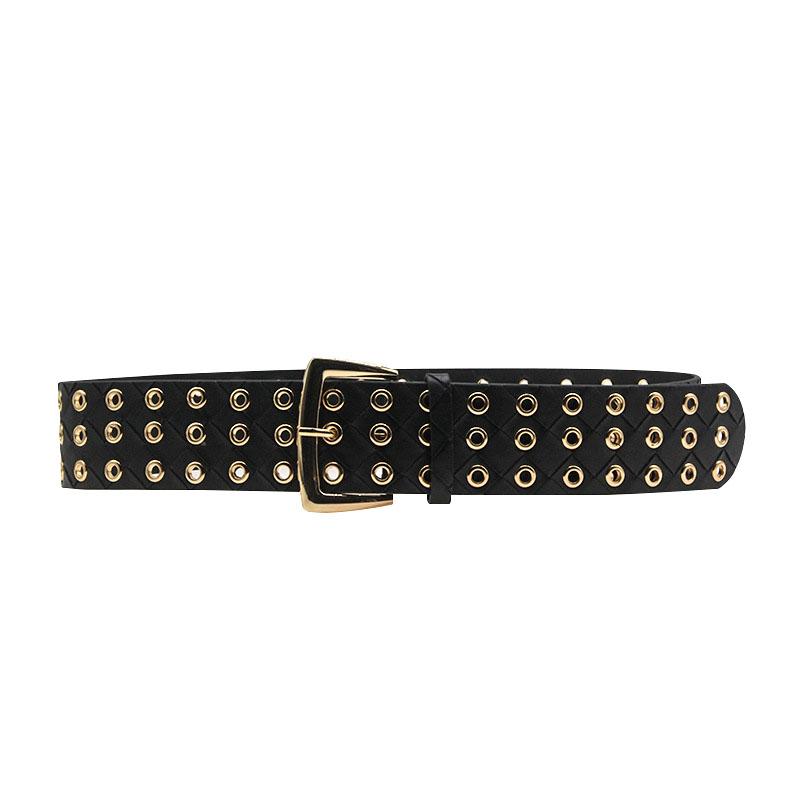 Belts Women Three Row Eyelet Pin Buckle Belt Wide Hollow Leather Waist Strap Ladies Coat Dress Corset Waistband Clothes Accessory, White
Belts Women Three Row Eyelet Pin Buckle Belt Wide Hollow Leather Waist Strap Ladies Coat Dress Corset Waistband Clothes Accessory, White