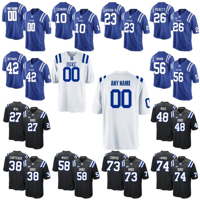 Custom College Duke Blue Devils Football Jerseys Dexter Lawrence Mataeo Durant Jake Bobo Ramsay Lisle Davis Fields Jr Rahming Lloyd McCaffrey Dimukeje Humphreys, Women
Custom College Duke Blue Devils Football Jerseys Dexter Lawrence Mataeo Durant Jake Bobo Ramsay Lisle Davis Fields Jr Rahming Lloyd McCaffrey Dimukeje Humphreys, Women