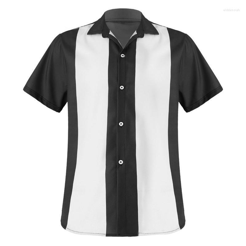 Men's Dress Shirts Summer Cuban Shirt Style Men's Short Sleeve Button Vintage Two Tone Striped Casual ShirtMen's Eldd22, Blue
Men's Dress Shirts Summer Cuban Shirt Style Men's Short Sleeve Button Vintage Two Tone Striped Casual ShirtMen's Eldd22, Blue