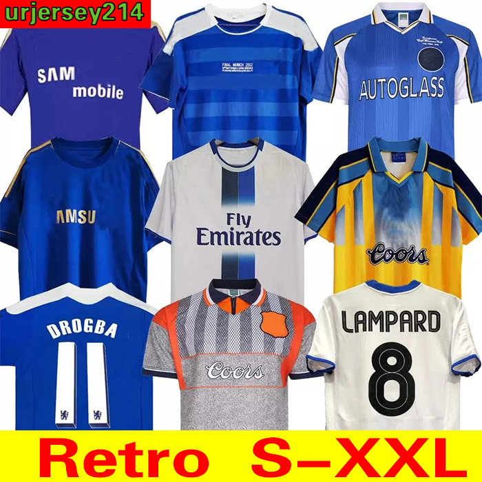 CFC 2011 Retro Soccer Jersey Lampard Torres Drogba 11 12 13 Final 94 95 96 97 98 99 Football Shirts Camiseta Crespo WISE 03 05 06 07 08 COLE ZOLA Vialli GULLIT 1982 1980 tee