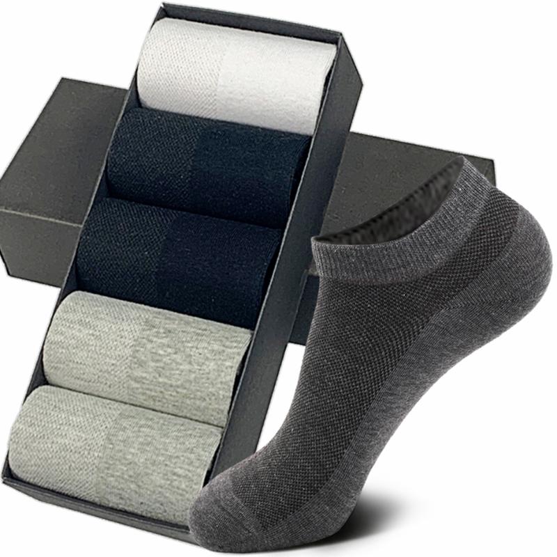 Men's Socks High Quality Cotton Men Summer Thin Mesh Breathable No Show Boat Black Short Low Tube Sock For Students 38-44Men's, 5 pair dark grey
Men's Socks High Quality Cotton Men Summer Thin Mesh Breathable No Show Boat Black Short Low Tube Sock For Students 38-44Men's, 5 pair dark grey