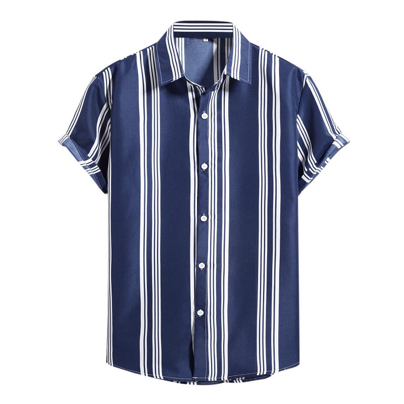 Men' Casual Shirts Hawaii Men Shirt Blouse Beach Simple Stripe Single-breasted Short Sleeve Turndown Collar Loose BeachwearMen, Bk
Men' Casual Shirts Hawaii Men Shirt Blouse Beach Simple Stripe Single-breasted Short Sleeve Turndown Collar Loose BeachwearMen, Bk