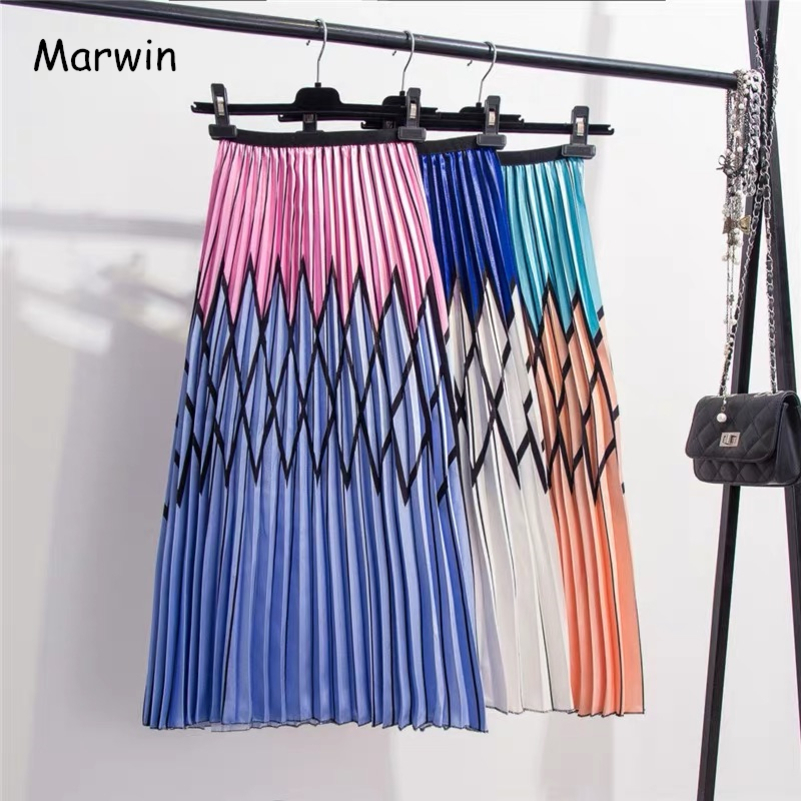 Marwin coming Summer Printing Pattern High Street European Style Plaid Women Skirts Aline MidCalf Party Skirt Y200326, Beige
Marwin coming Summer Printing Pattern High Street European Style Plaid Women Skirts Aline MidCalf Party Skirt Y200326, Beige