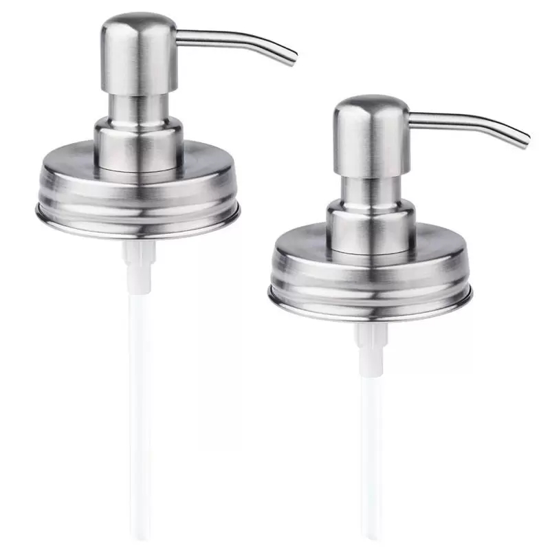 70MM Mason Dispensers Jar Stainless Steel Soap and Lotions Replacement Pump Lotion Dispenser Lids for Bathroom Kitchen Lotion Polish No Jars
70MM Mason Dispensers Jar Stainless Steel Soap and Lotions Replacement Pump Lotion Dispenser Lids for Bathroom Kitchen Lotion Polish No Jars