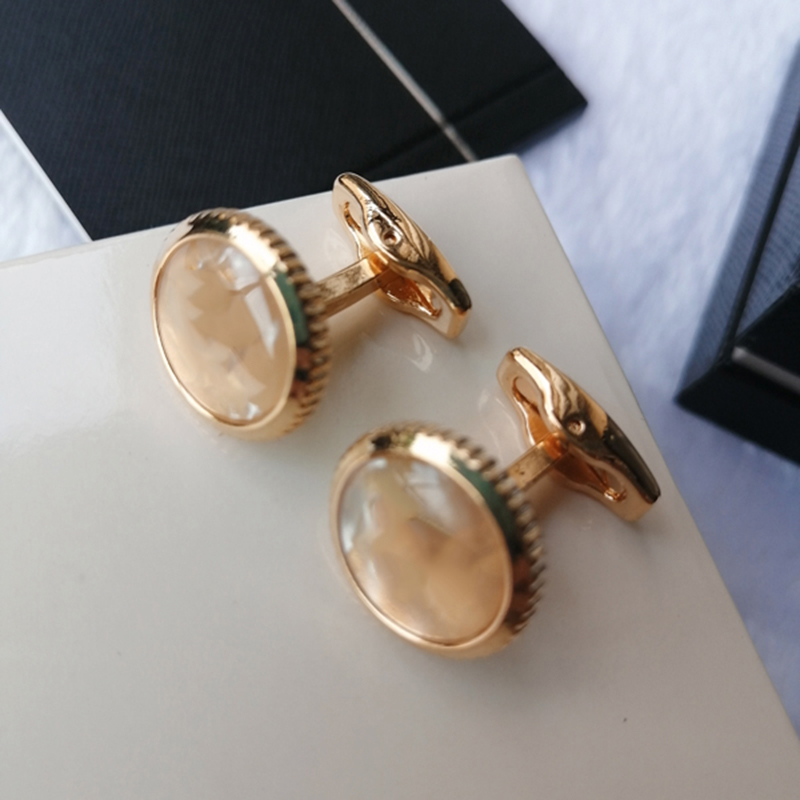 Luxury Designer Cufflinks Classic Letters Cuff Links For Men Top Wedding Gifts