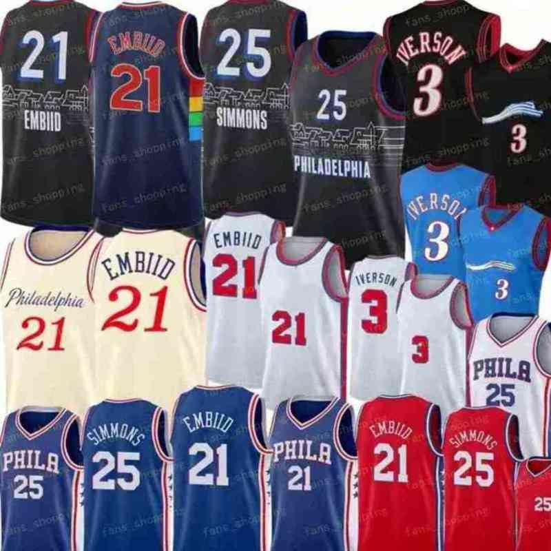 Joel 21 Embiid Ben 25 Simmons Basketball Jersey Allen 3 Iverson Julius 6 Erving Jerseys Retro 2021 New Vintage Mens Shirts 75th anniversary, As
Joel 21 Embiid Ben 25 Simmons Basketball Jersey Allen 3 Iverson Julius 6 Erving Jerseys Retro 2021 New Vintage Mens Shirts 75th anniversary, As