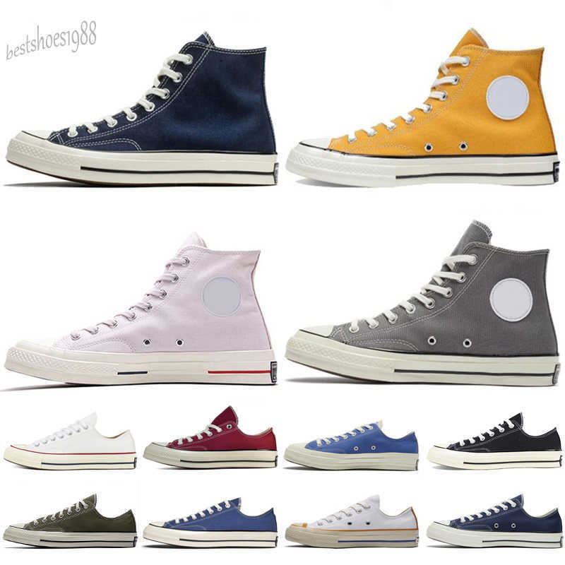 2022 Unisex Low-Top & High-Top Adult Women's Men's star Canvas Shoes 13 colors Laced Up retail