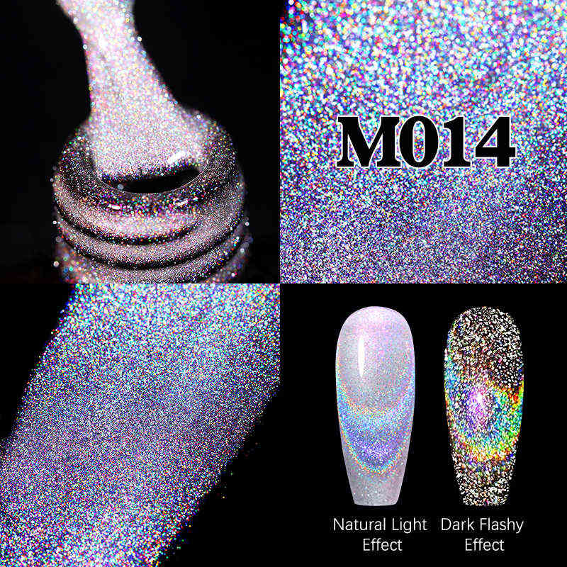 NXY Nail Gel Reflective Cat Magnetic Laser Polish Rainbow Sparkling Semi Permanent Soak Off Uv Led Varnish Art 0328