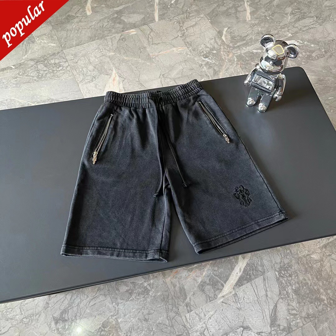 Factory Online Export Designer New Brand Shorts Croix Zipper Embroidery Heavy Industry Ch Horseshoe Old Grey Cropped Pants, Washing ash
Factory Online Export Designer New Brand Shorts Croix Zipper Embroidery Heavy Industry Ch Horseshoe Old Grey Cropped Pants, Washing ash
